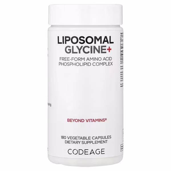 Codeage, Liposomal Glycine+, 180 Vegetable Capsules (500 mg per Capsule)