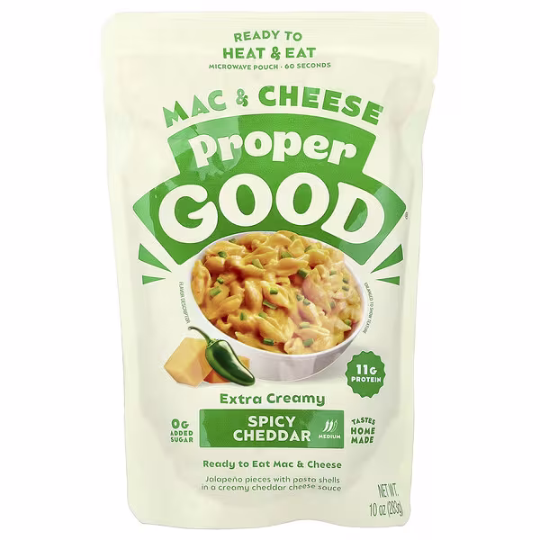 Proper Good, Mac & Cheese, Spicy Cheddar, Medium, 10 oz (283 g)