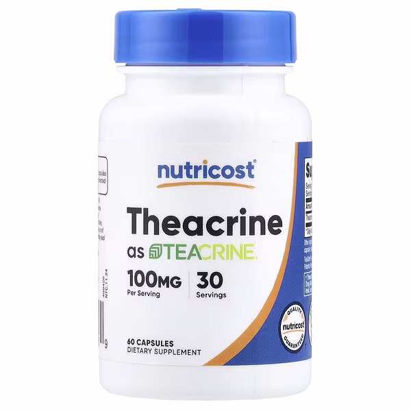Nutricost, Theacrine as Teacrine®, 60 Capsules (50 mg per Capsule)