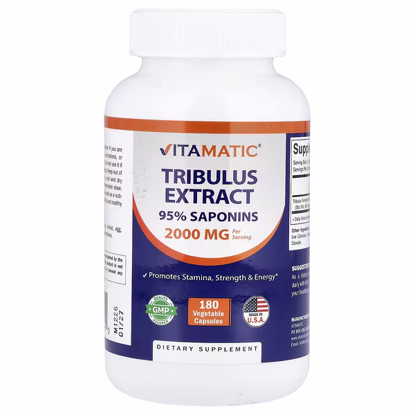 Vitamatic, Tribulus Extract, 180 Vegetable Capsules (666 mg per Capsule)