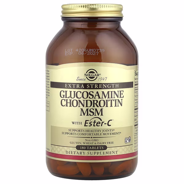 Solgar, Glucosamine Chondroitin MSM with Ester-C®, 180 Tablets