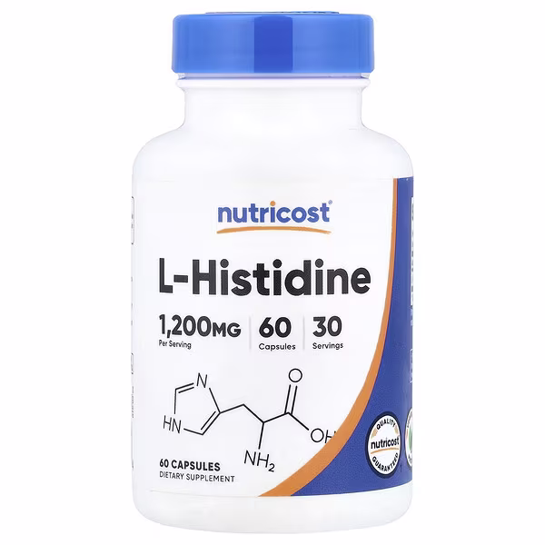 Nutricost, L-Histidine , 60 Capsule (600 mg per Capsule)