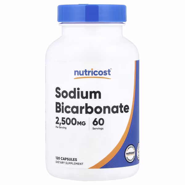 Nutricost, Sodium Bicarbonate, 120 Capsules