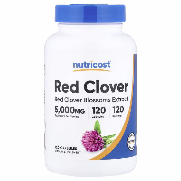 Nutricost, Red Clover, 120 Capsules (200 mg per Capsule)