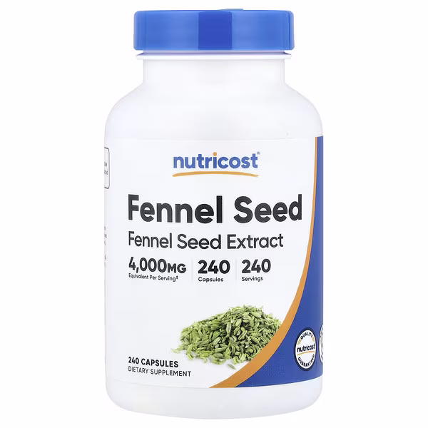 Nutricost, Fennel Seed, 240 Capsules (200 mg per Capsule)