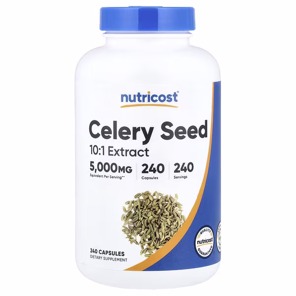 Nutricost, Celery Seed, 500 mg, 240 Capsules