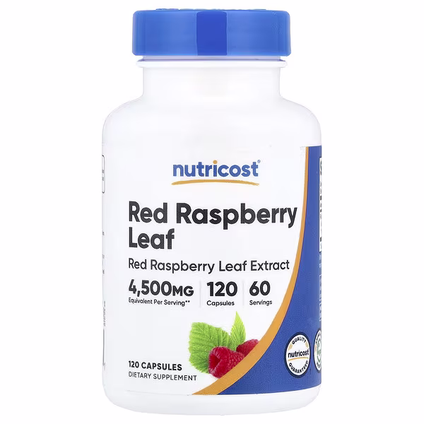 Nutricost, Red Raspberry Leaf, 120 Capsules (150 mg per Capsule)