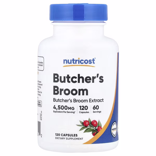 Nutricost, Butcher's Broom, 120 Capsules (150 mg per Capsule)