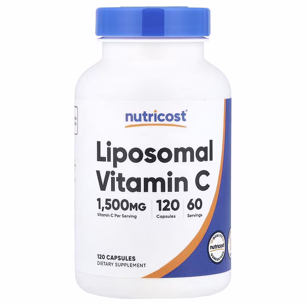 Nutricost, Liposomal Vitamin C, 120 Capsules (750 mg per Capsule)