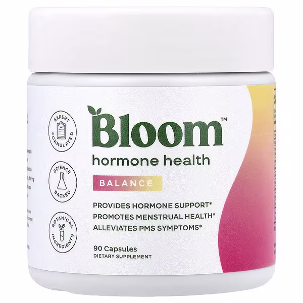Bloom, Hormone Health, Balance, 90 Capsules
