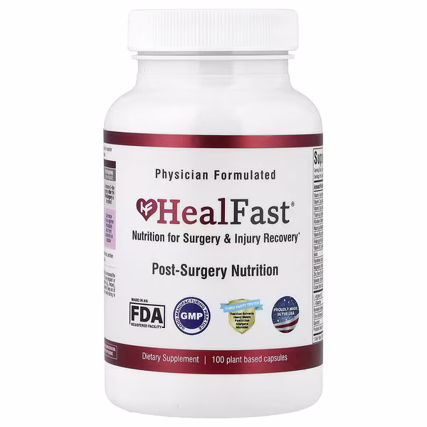 HealFast, Post-Surgery Nutrition, 100 Plant Based Capsules