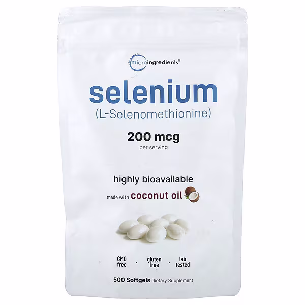 Micro Ingredients, Selenium, 200 mcg, 500 Softgels