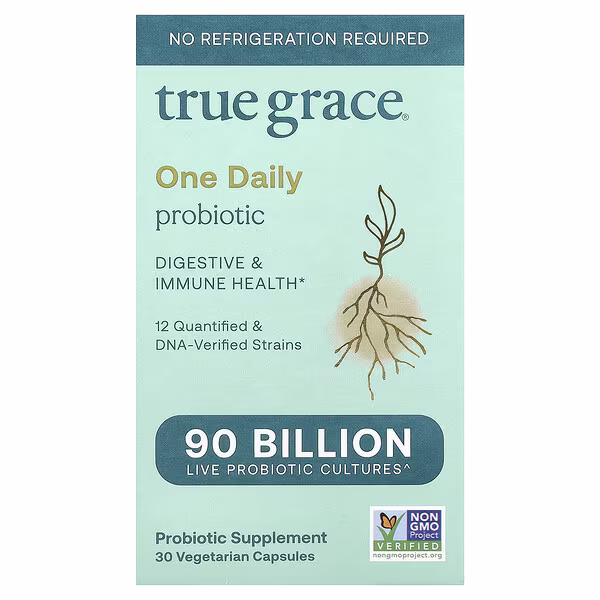 True Grace, One Daily Probiotic, 30 Vegetarian Capsules