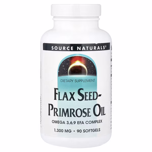 Source Naturals, Flax Seed-Primrose Oil, 90 Softgels