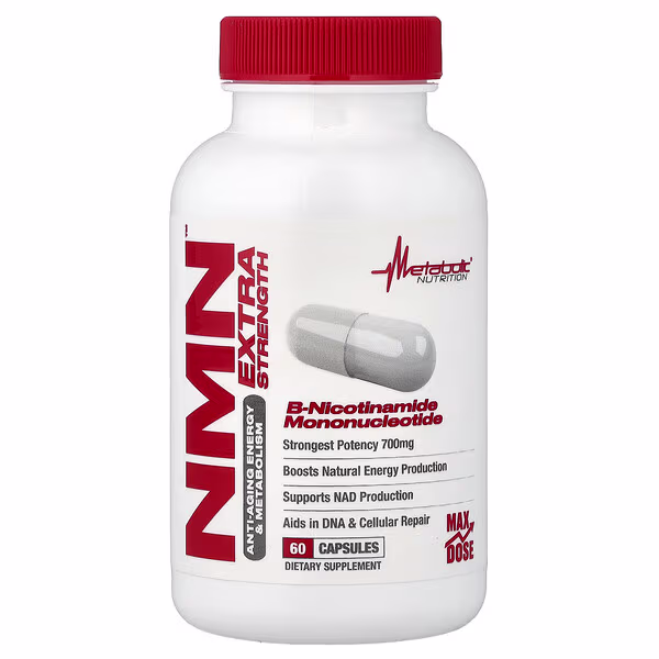 Metabolic Nutrition, NMN, 60 Capsules (350 mg per Capsule)