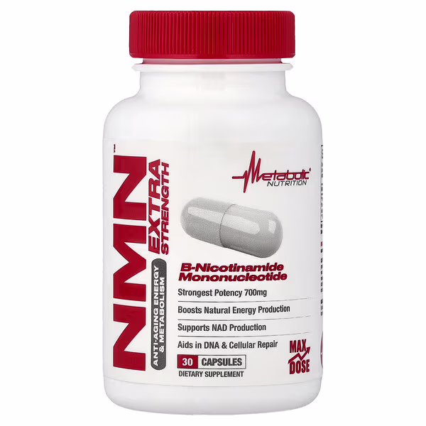 Metabolic Nutrition, NMN, 30 Capsules (350 mg per Capsule)