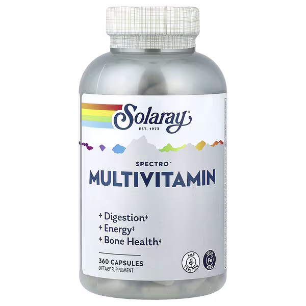 Solaray, Spectro™ Multivitamin, Iron Free, 360 Capsules