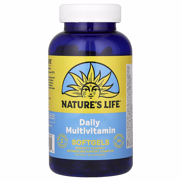 Nature's Life, Daily Multivitamin Softgels, 180 Softgels