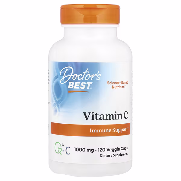 Doctor's Best, Vitamin C , 1,000 mg, 120 Veggie Caps