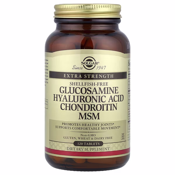 Solgar, Glucosamine Hyaluronic Acid Chondroitin MSM, 120 Tablets