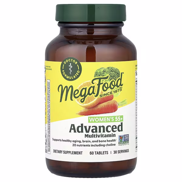 MegaFood, Women's 55+ Advanced Multivitamin, 60 Tablets