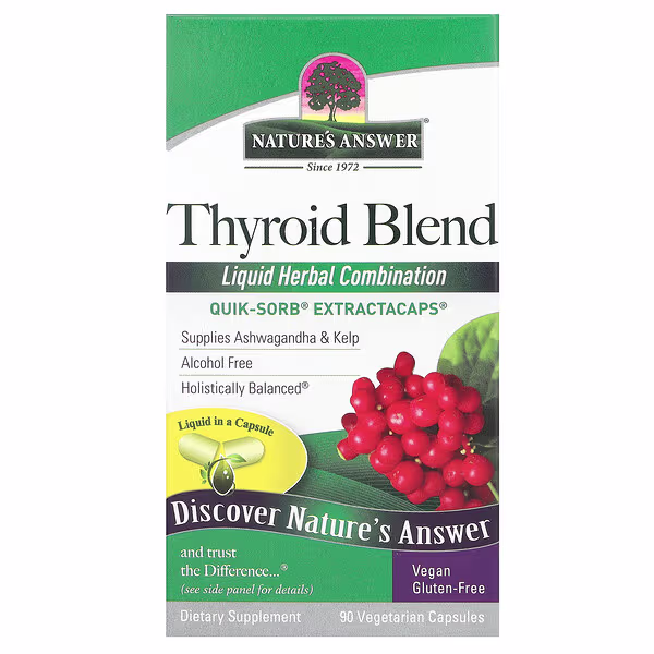 Nature's Answer, Thyroid Blend, 90 Vegetarian Capsules