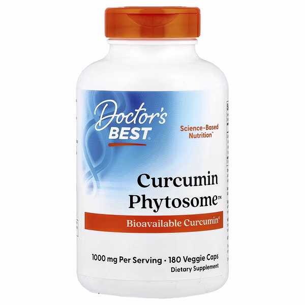 Doctor's Best, Curcumin Phytosome™, 180 Veggie Caps (500 mg per Capsule)