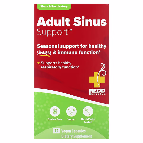 Redd Remedies, Adult Sinus Support, 72 Vegan Capsules