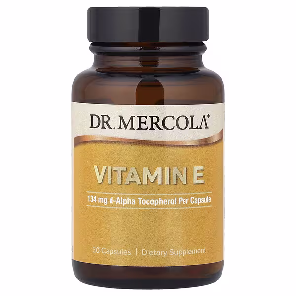 Dr. Mercola, Vitamin E, 30 Capsules