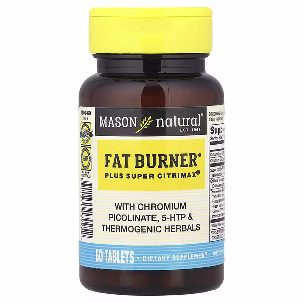 Mason Natural, Fat Burner Plus Super Citrimax®, 60 Tablets
