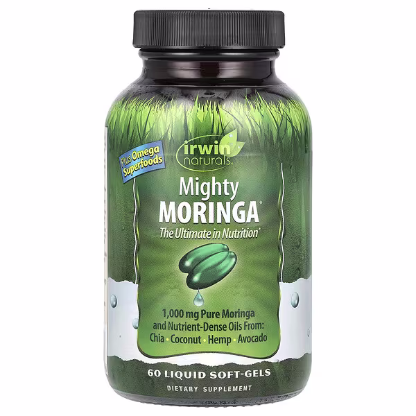 Irwin Naturals, Mighty Moringa®, 60 Liquid Soft-Gels