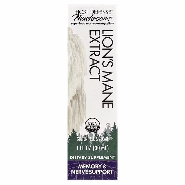 Host Defense, Mushrooms™, Lion's Mane Extract, 1 fl oz (30 ml)