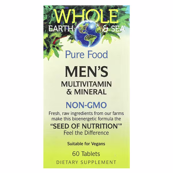 Natural Factors, Whole Earth & Sea®, Men's Multivitamin & Mineral, 60 Tablets