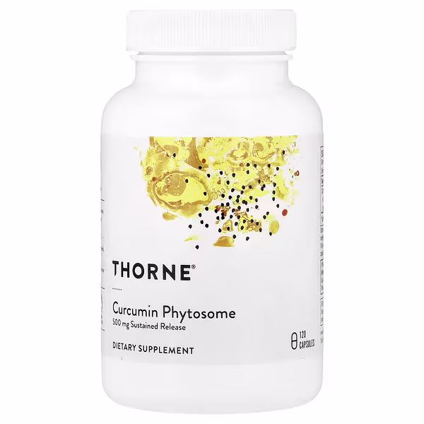 Thorne, Curcumin Phytosome, Sustained Release, 120 Capsules (250 mg per Capsule)