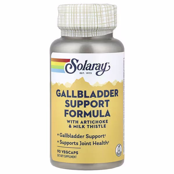 Solaray, Gallbladder Support Formula, With Artichoke & Milk Thistle, 90 VegCaps