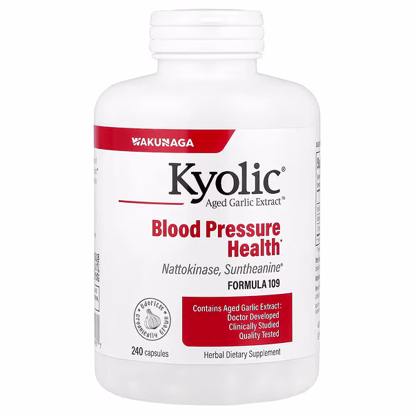 Kyolic, Aged Garlic Extract™, Blood Pressure Health, Formula 109, 240 Capsules