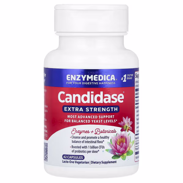 Enzymedica, Candidase, 42 Capsules