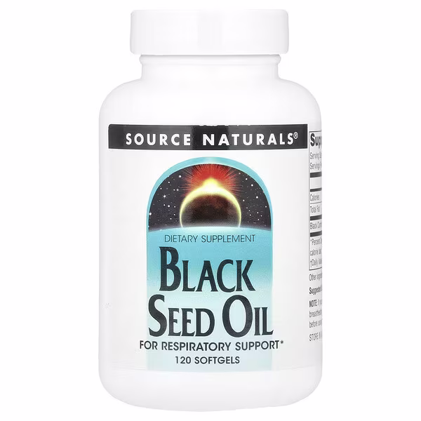 Source Naturals, Black Seed Oil, 120 Softgels (500 mg per Softgel)