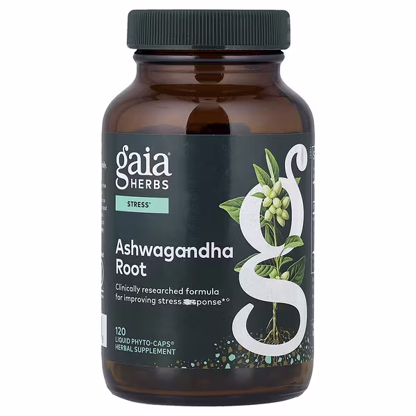 Gaia Herbs, Ashwagandha Root, 120 Liquid Phyto-Caps® (350 mg Per cap)