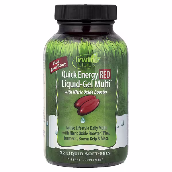 Irwin Naturals, Quick Energy Red Liquid-Gel Multi™, 72 Liquid Soft-Gels