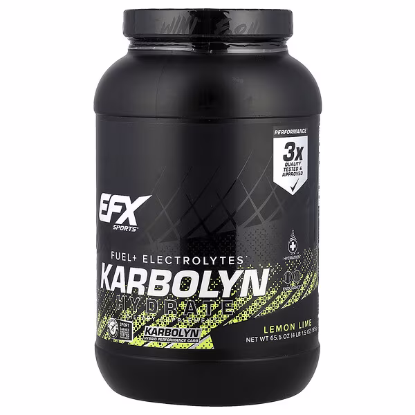 EFX Sports, Karbolyn® Hydrate, Lemon Lime, 4 lb 1.5 oz (1,856 g)