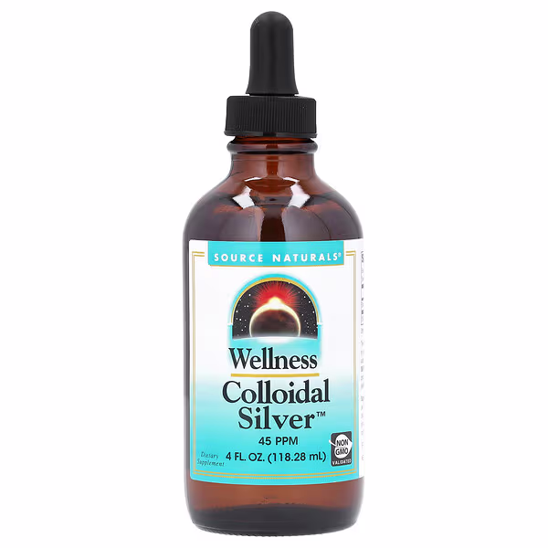 Source Naturals, Wellness Colloidal Silver, 4 fl oz (118.28 ml)