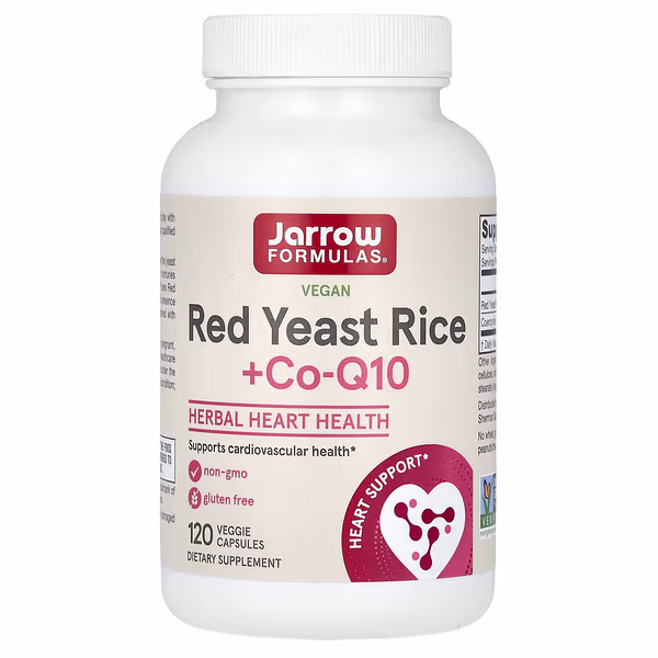 Jarrow Formulas, Vegan Red Yeast Rice + Co-Q10, 120 Veggie Capsules