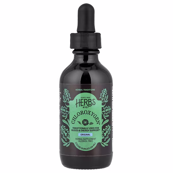 Herbs Etc., ChlorOxygen®, Original, Alcohol Free, 2 fl oz (59 ml)