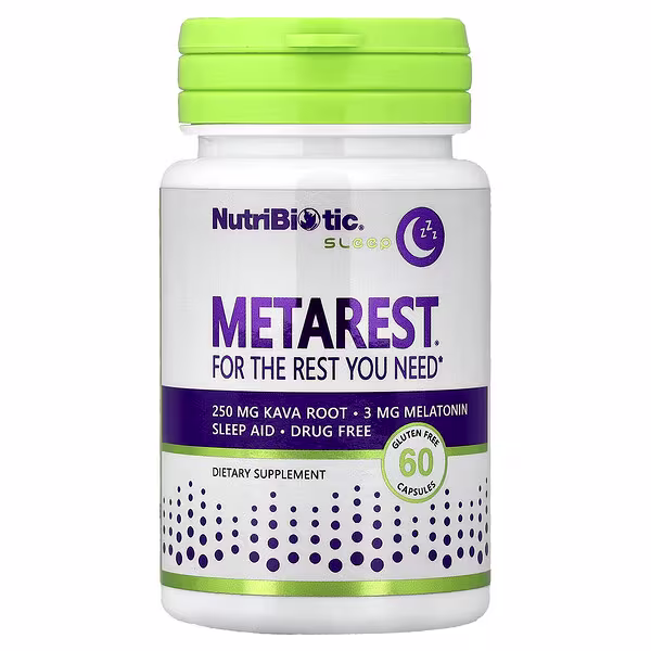NutriBiotic, Sleep, MetaRest®, 60 Capsules