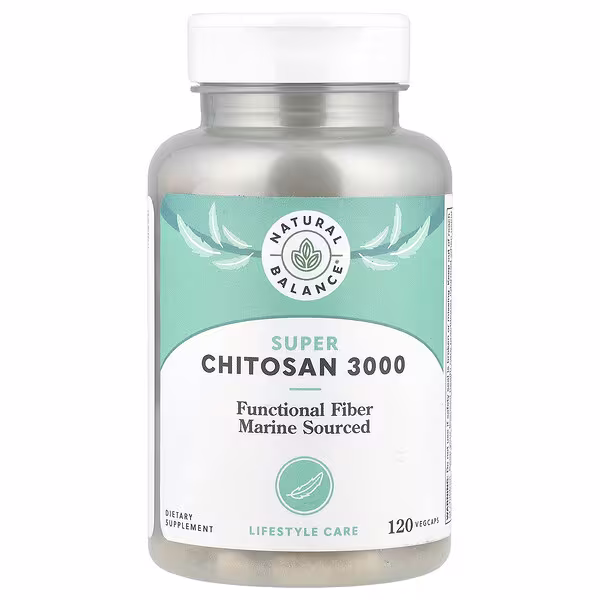 Natural Balance, Super Chitosan 3000, 120 VegCaps (750 mg per Capsule)
