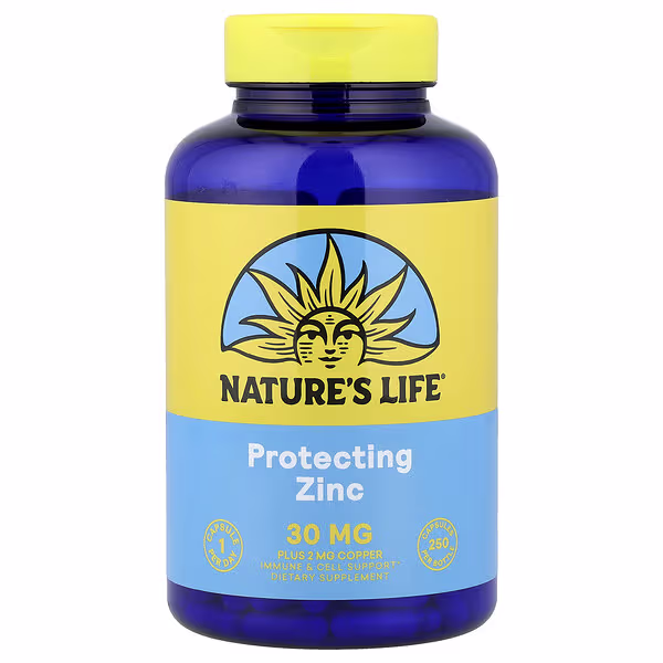 Nature's Life, Protecting Zinc Plus Copper, 250 Capsules