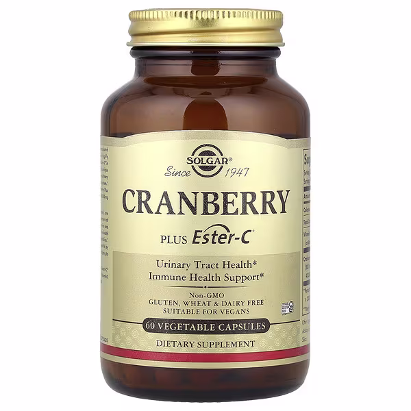 Solgar, Cranberry Plus Ester-C®, 60 Vegetable Capsules