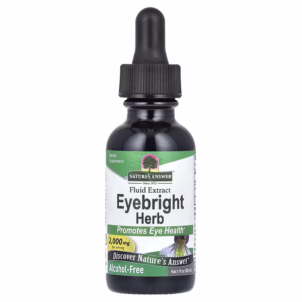 Nature's Answer, Eyebright Herb, Fluid Extract, Alcohol-Free, 2,000 mg, 1 fl oz (30 ml)