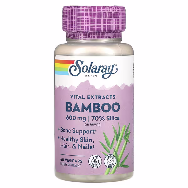 Solaray, Vital Extracts, Bamboo, 60 VegCaps (300 mg per VegCap)